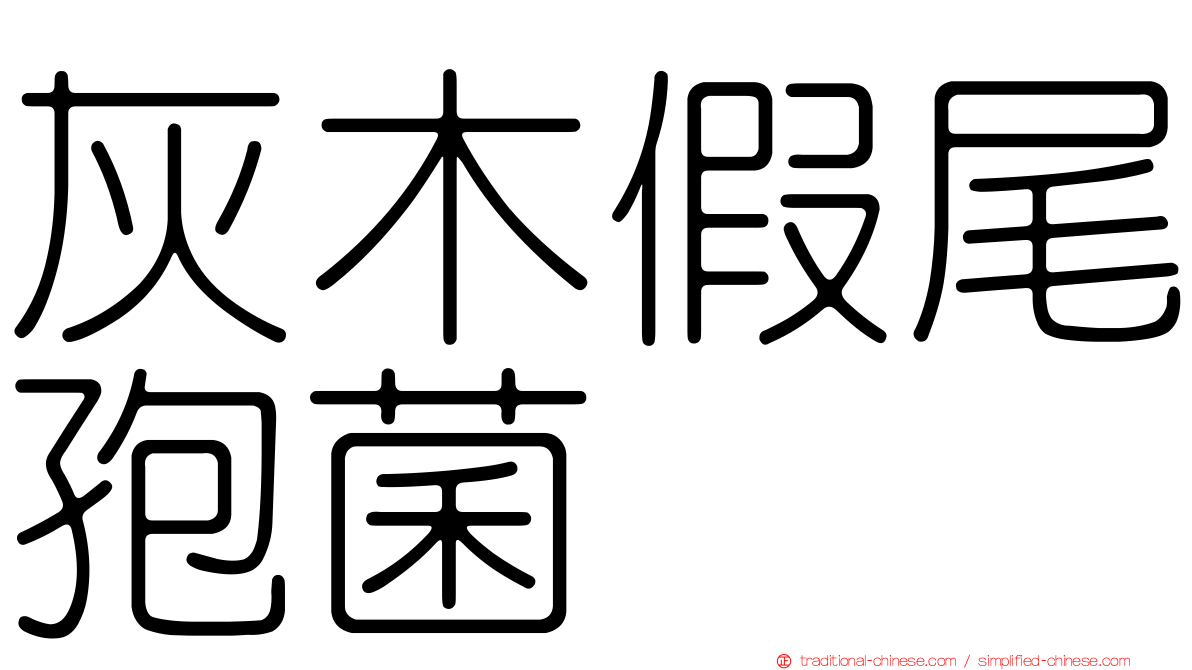 灰木假尾孢菌