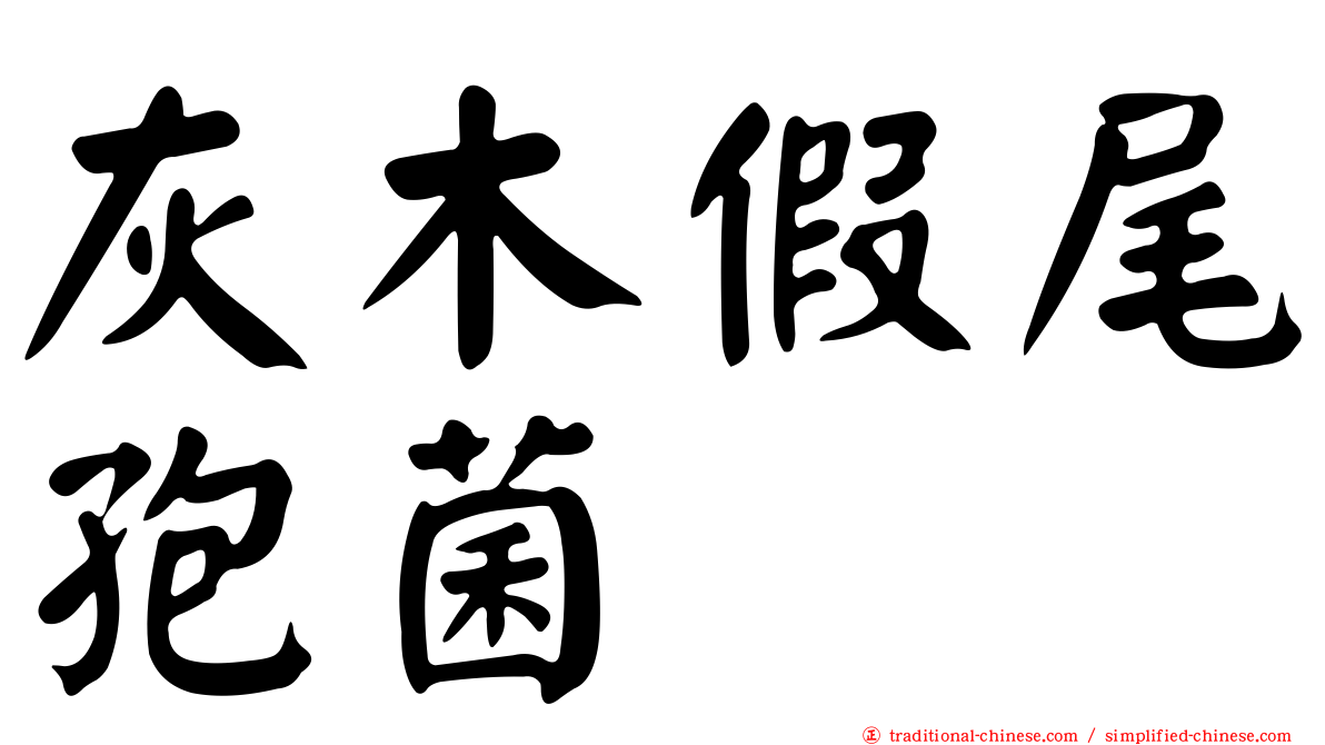 灰木假尾孢菌