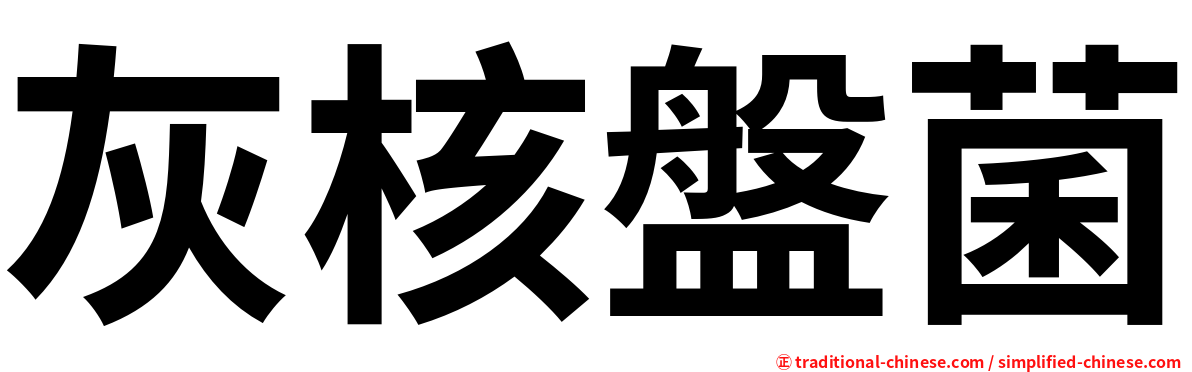 灰核盤菌