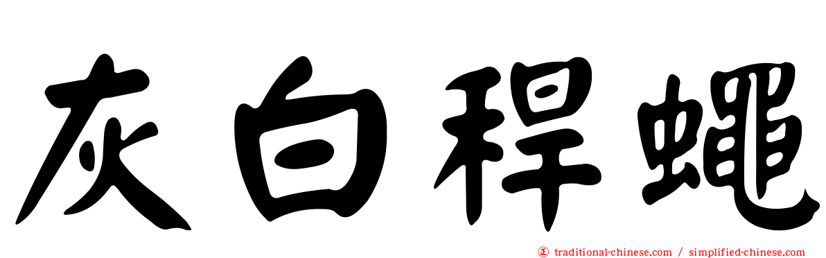 灰白稈蠅