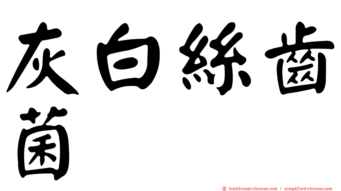 灰白絲齒菌