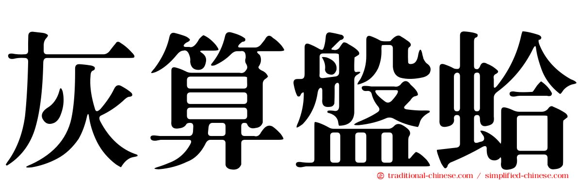 灰算盤蛤