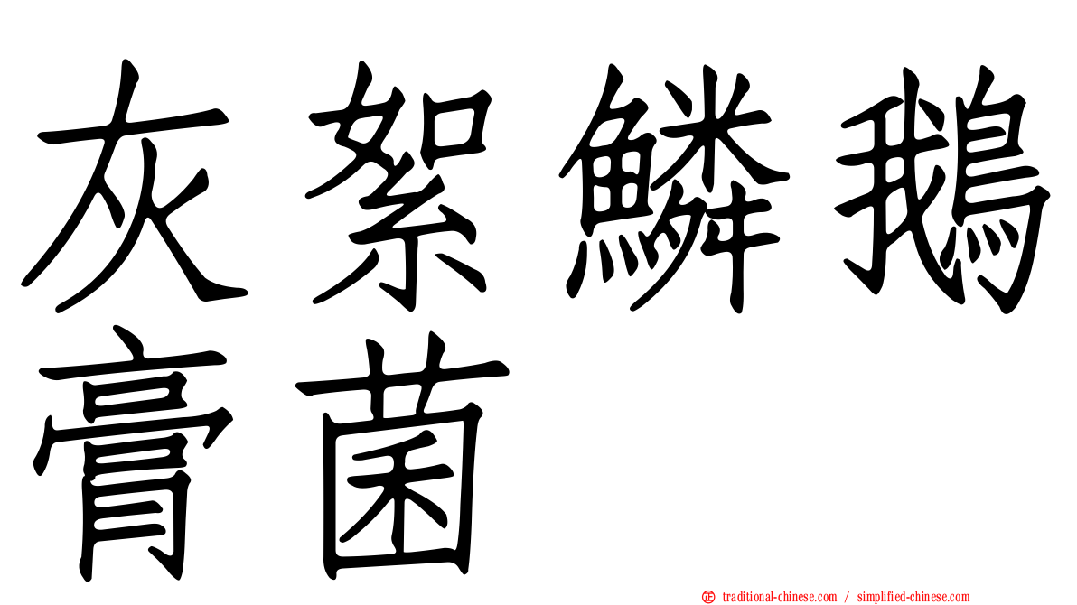 灰絮鱗鵝膏菌