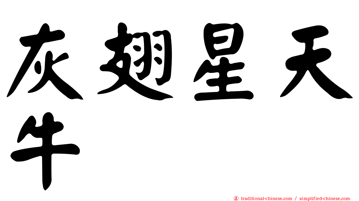 灰翅星天牛