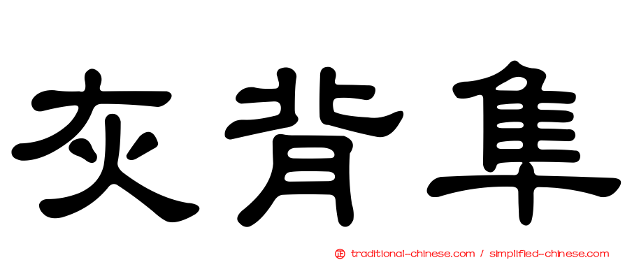 灰背隼