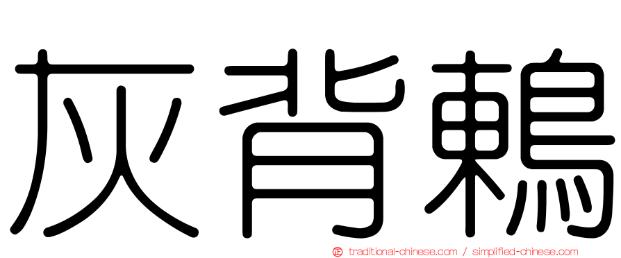 灰背鶇