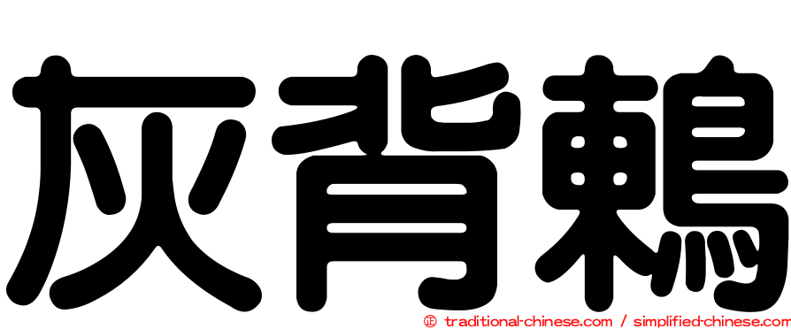灰背鶇