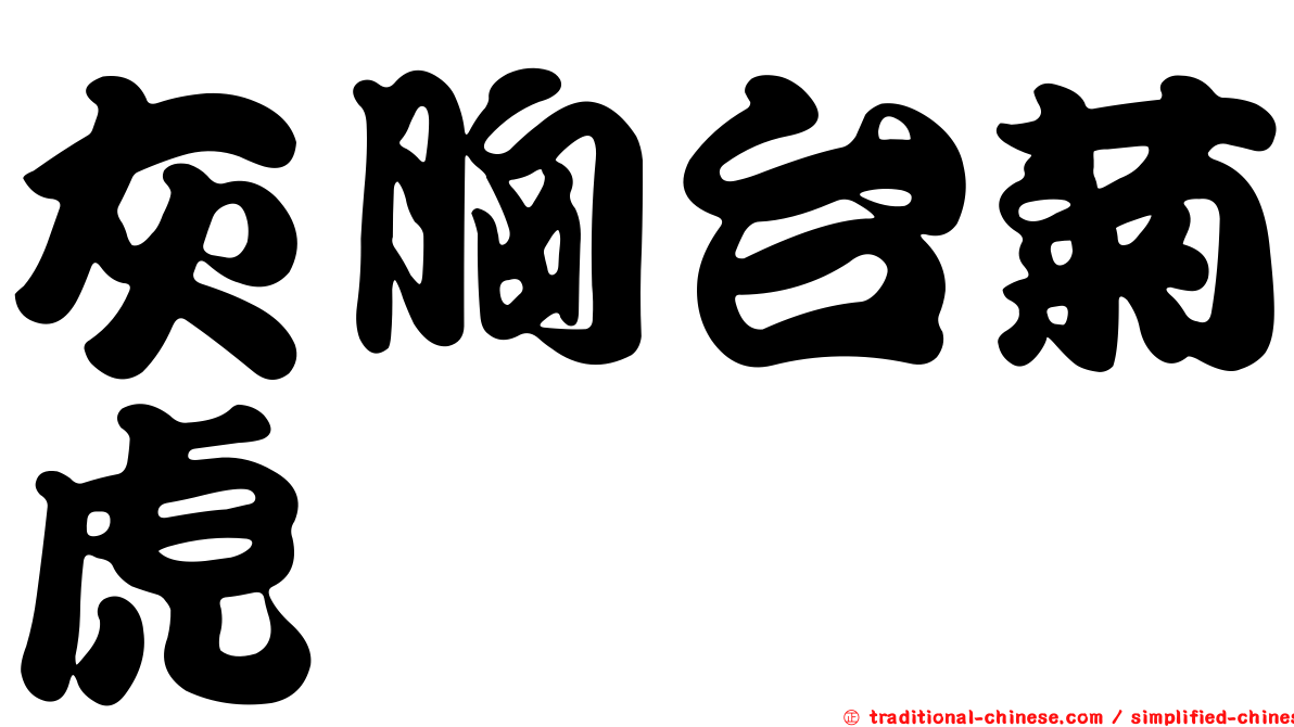 灰胸台菊虎