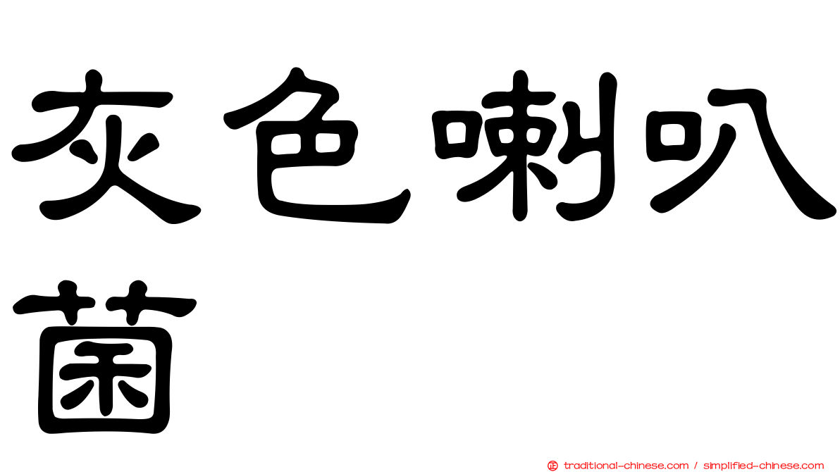 灰色喇叭菌