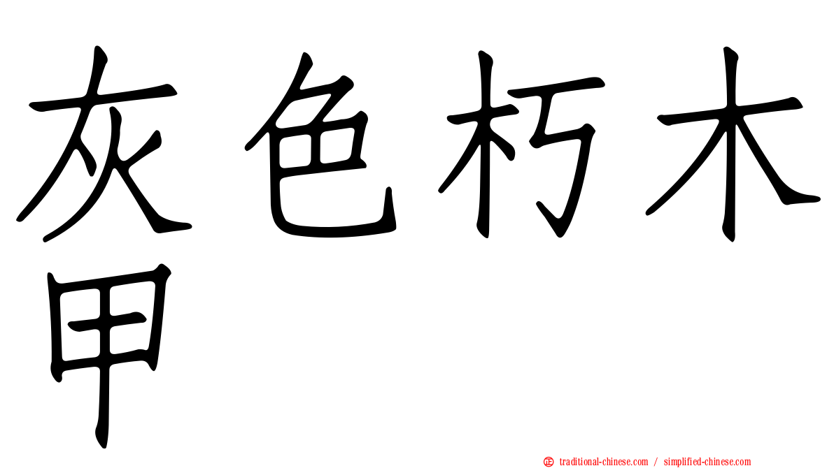 灰色朽木甲