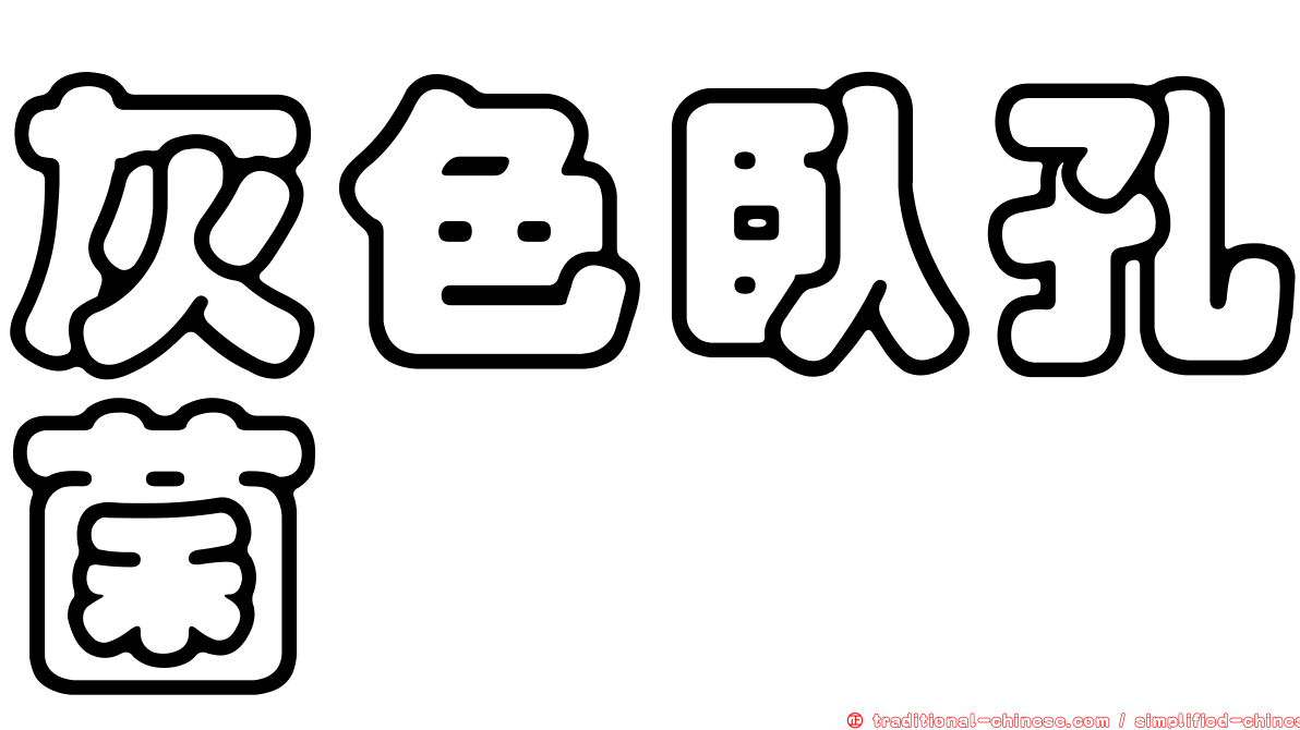 灰色臥孔菌