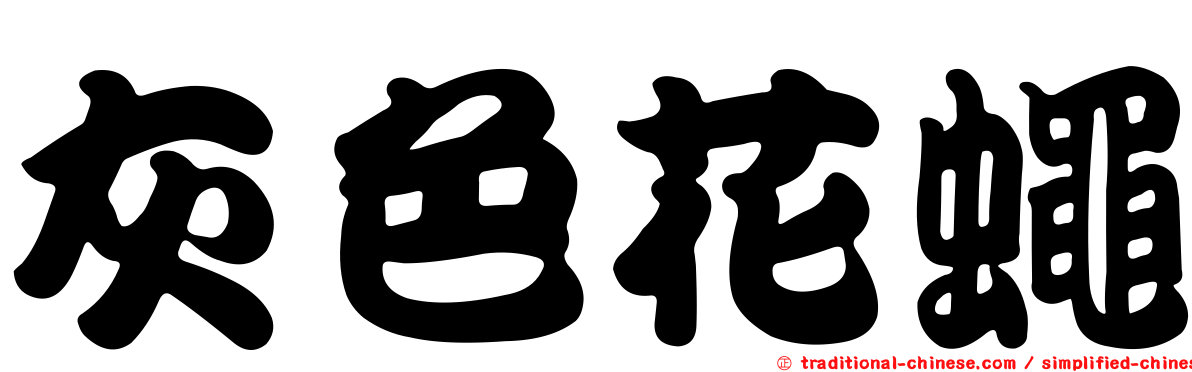 灰色花蠅