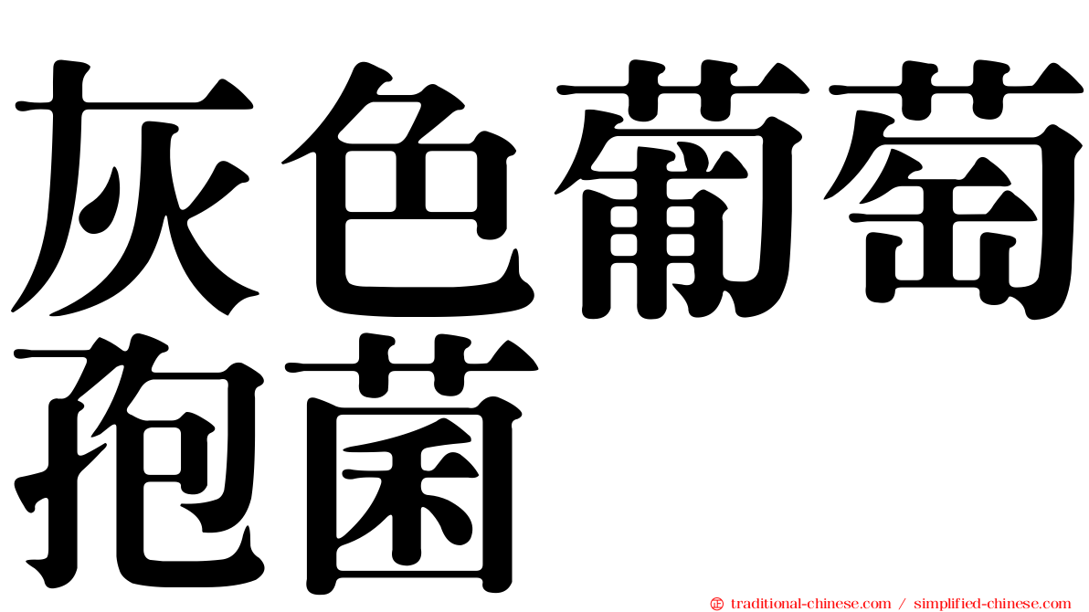 灰色葡萄孢菌