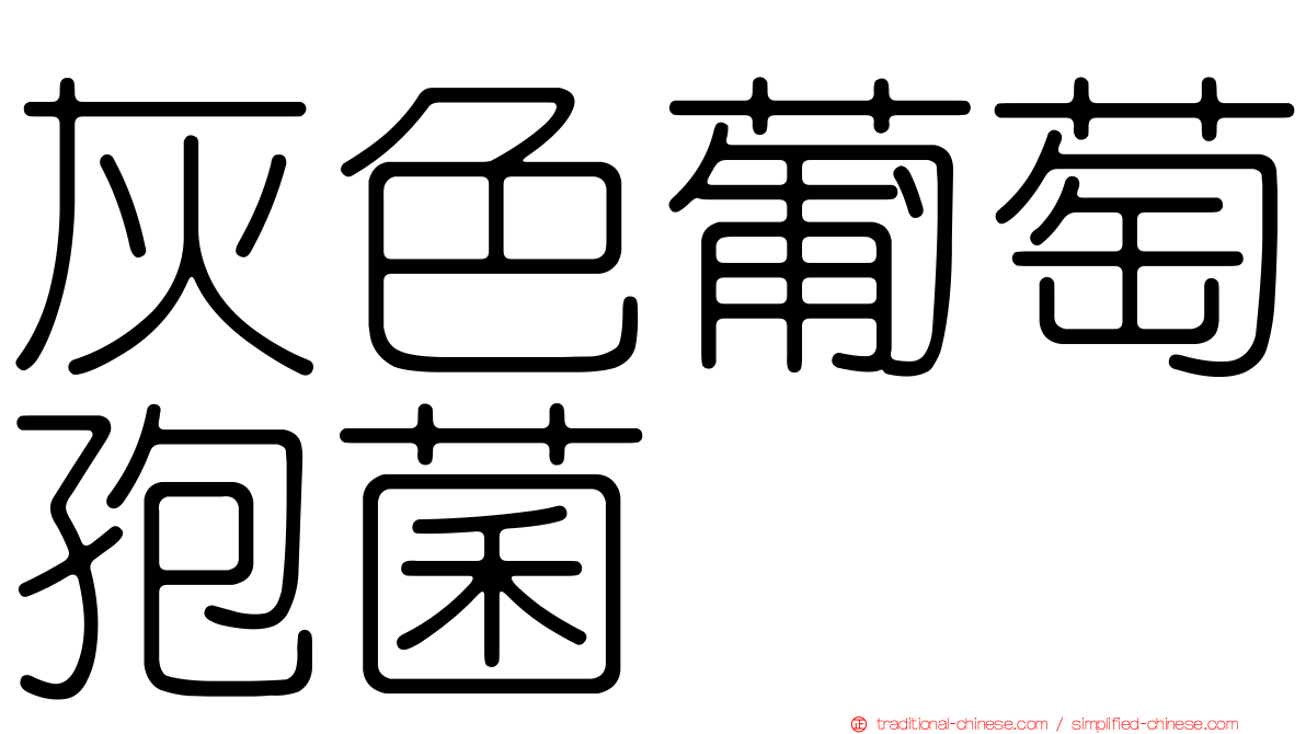灰色葡萄孢菌