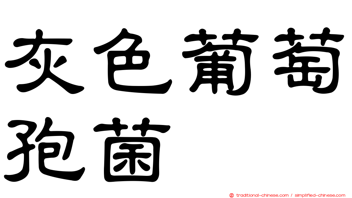 灰色葡萄孢菌