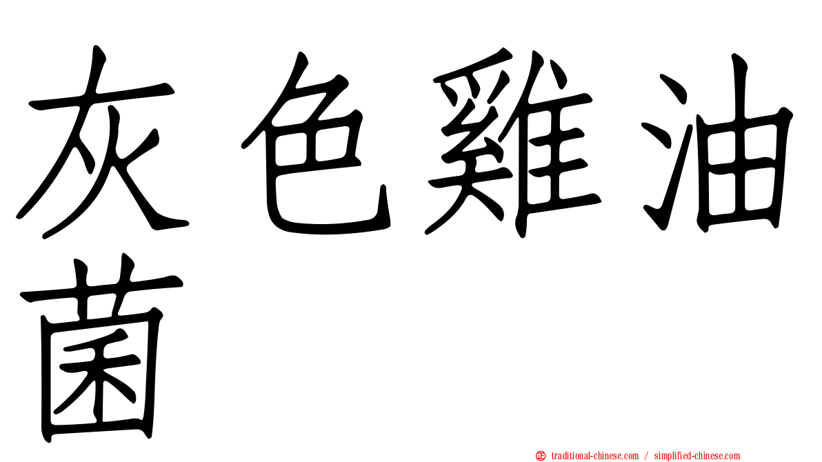 灰色雞油菌