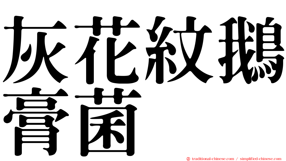 灰花紋鵝膏菌