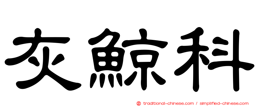灰鯨科