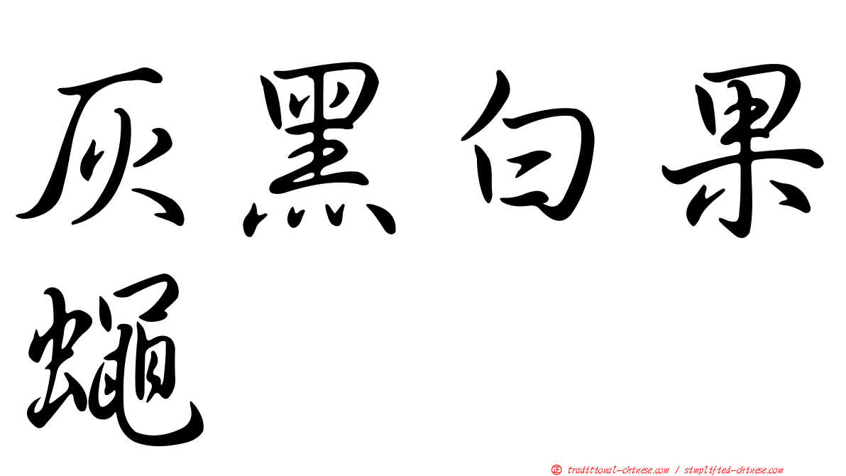 灰黑白果蠅