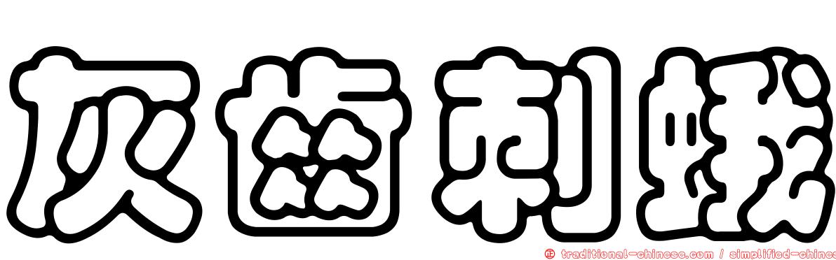 灰齒刺蛾