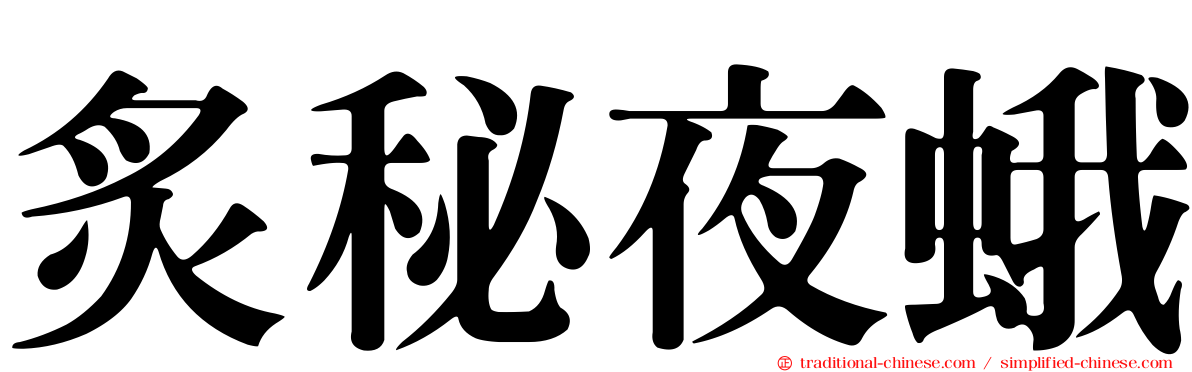 炙秘夜蛾