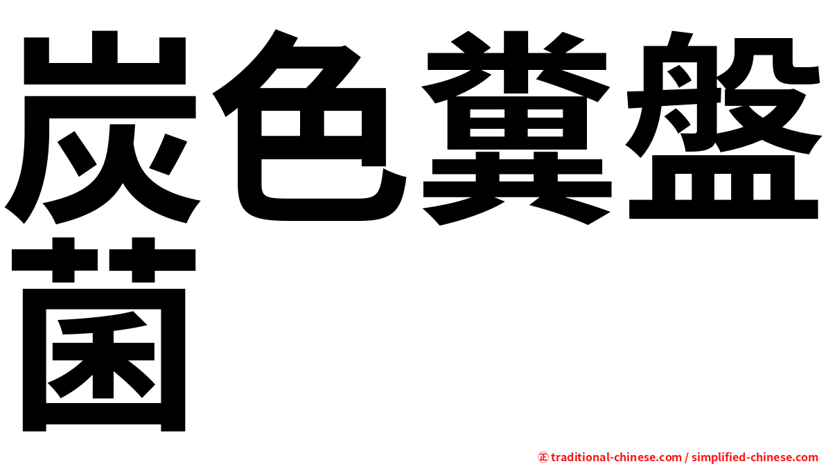 炭色糞盤菌