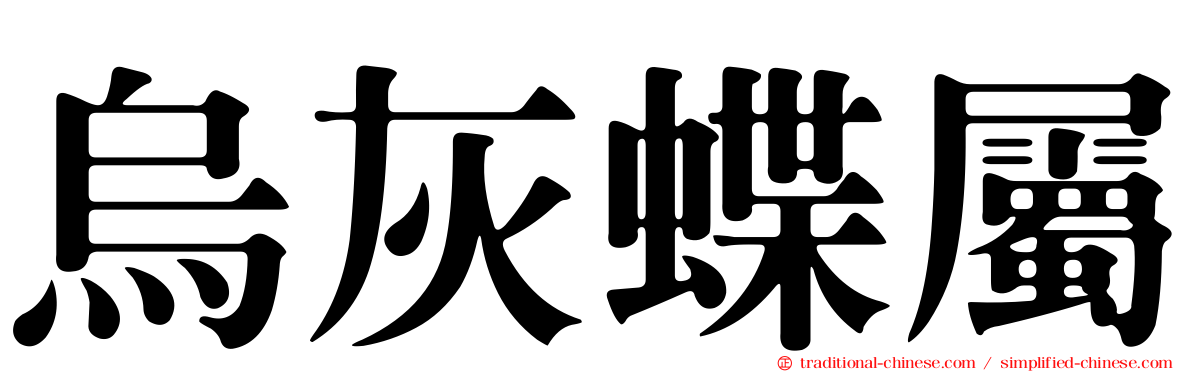 烏灰蝶屬