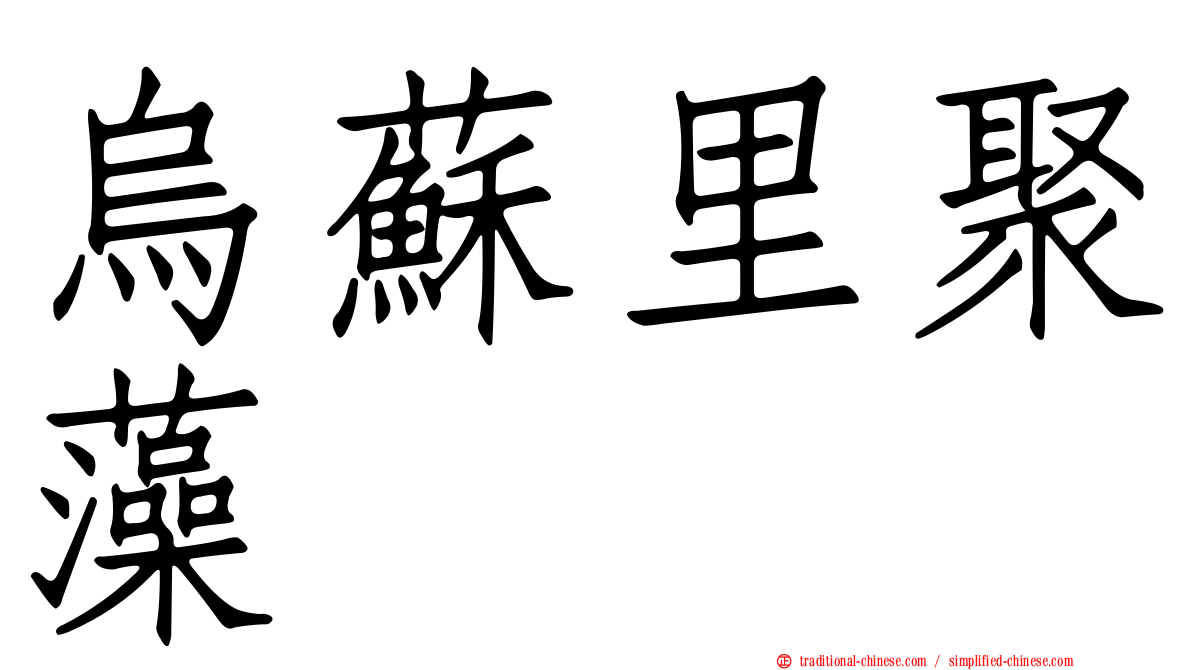 烏蘇里聚藻