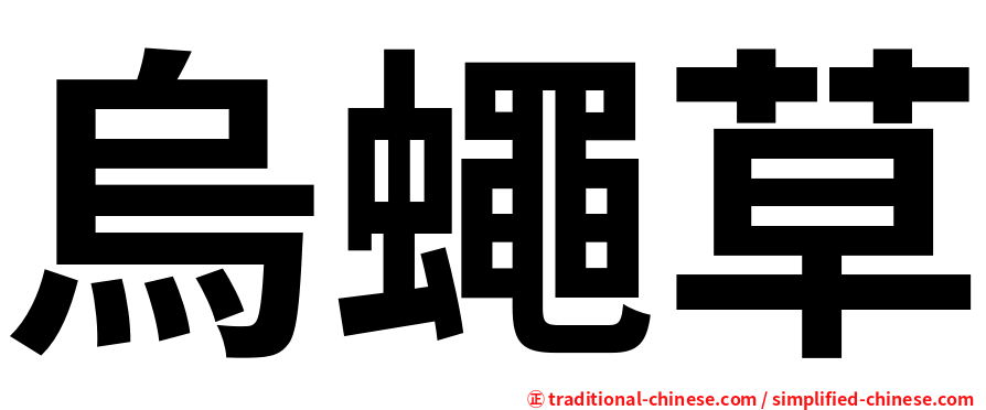 烏蠅草