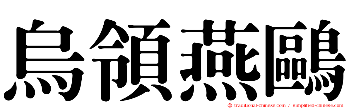 烏領燕鷗