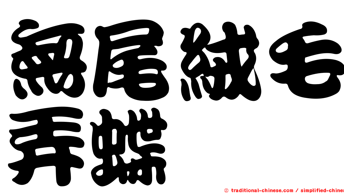 無尾絨毛弄蝶