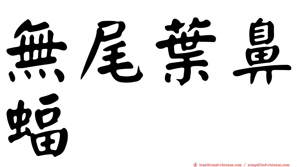 無尾葉鼻蝠