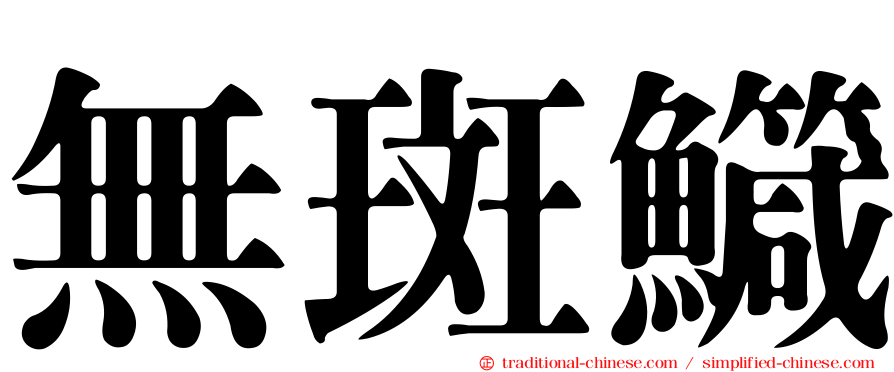 無斑鱵