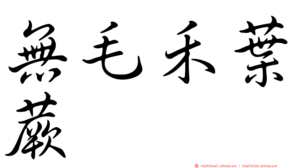 無毛禾葉蕨