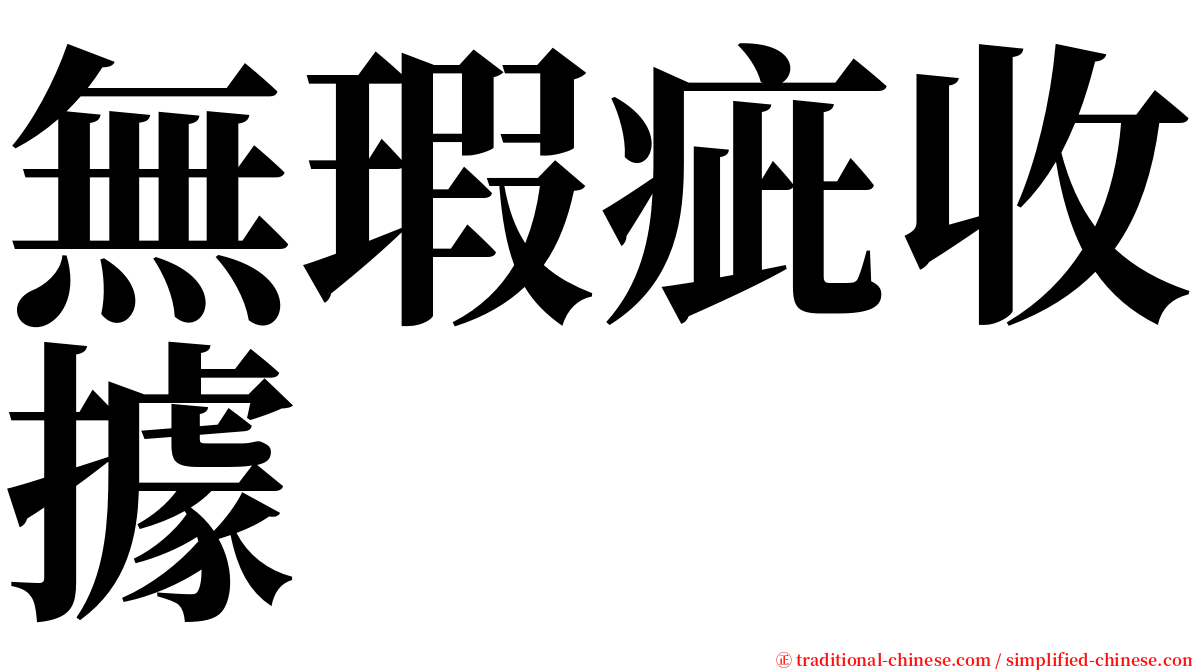無瑕疵收據 serif font