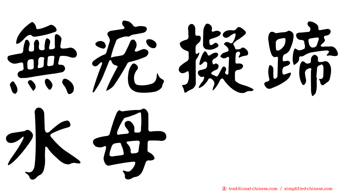 無疣擬蹄水母