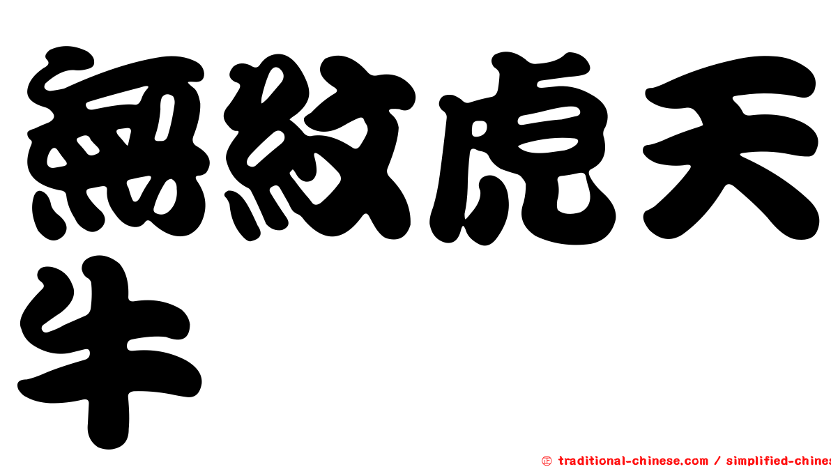 無紋虎天牛