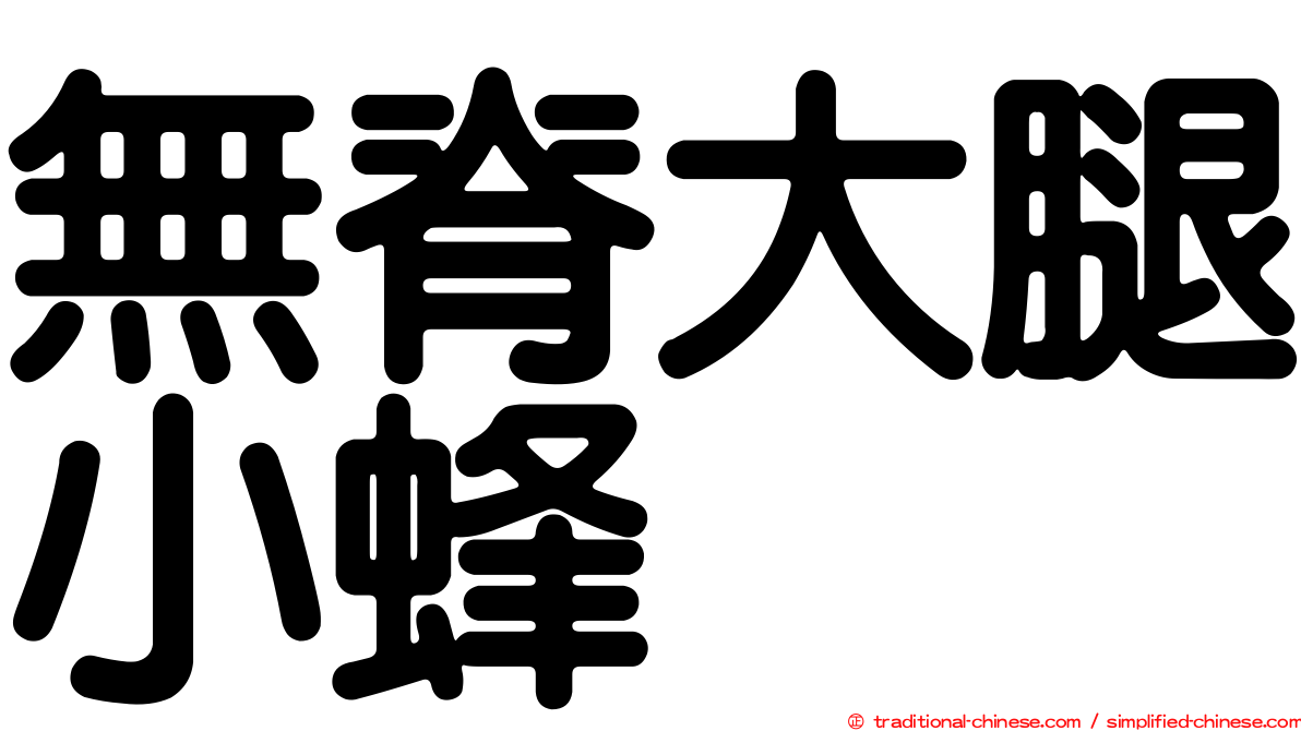 無脊大腿小蜂