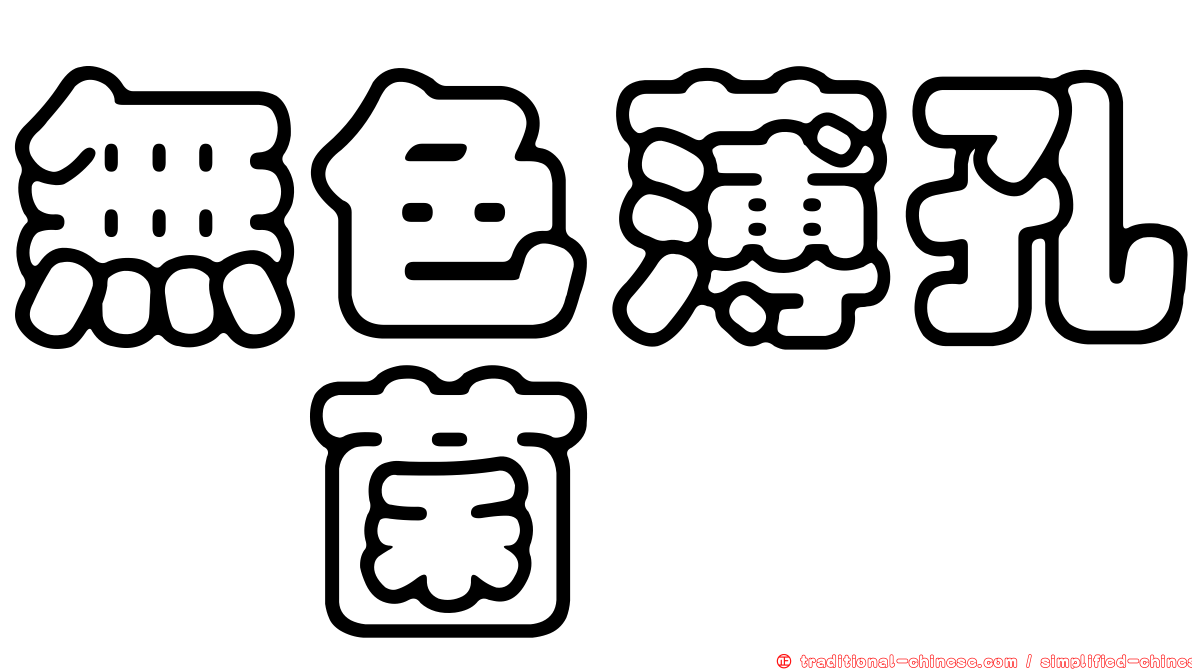 無色薄孔孢菌