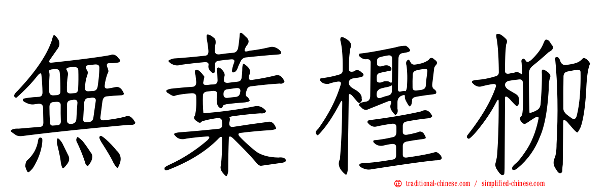 無葉檉柳