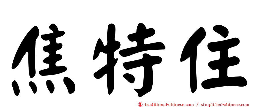 焦特住