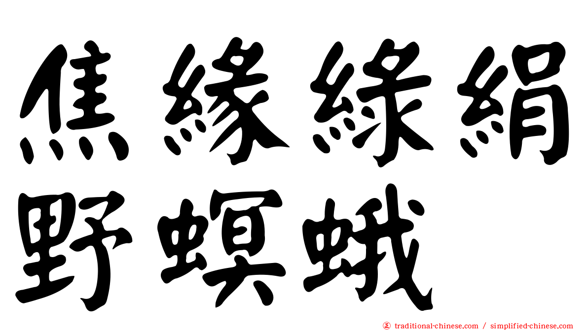 焦緣綠絹野螟蛾