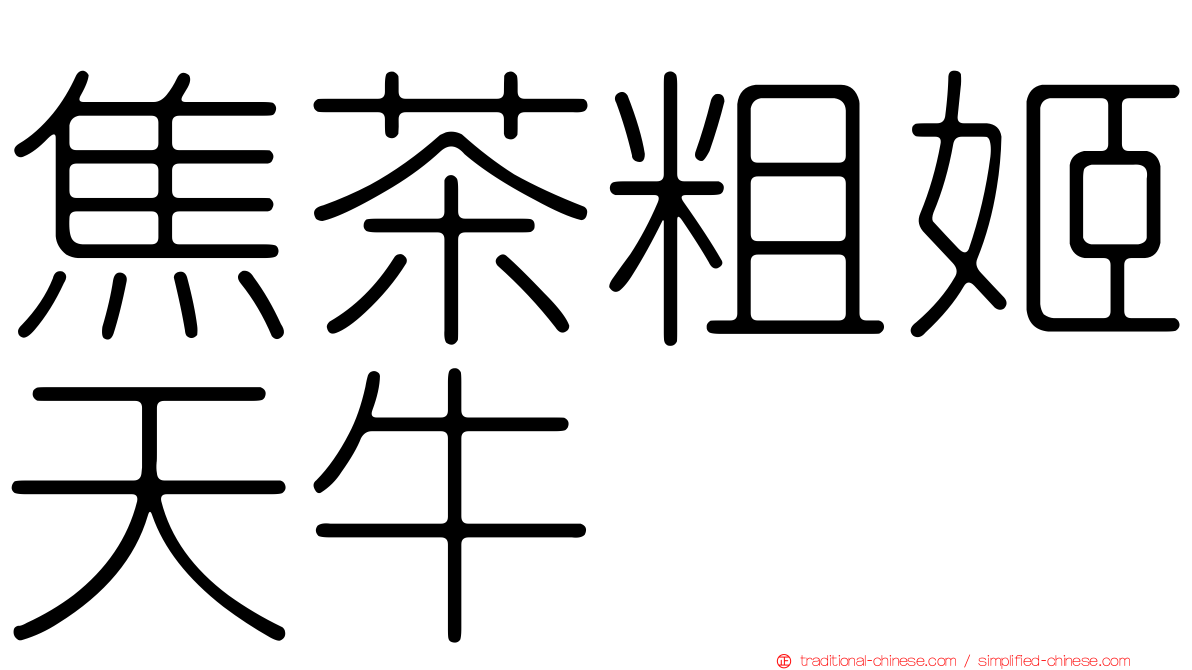 焦茶粗姬天牛