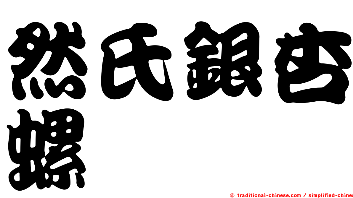 然氏銀杏螺