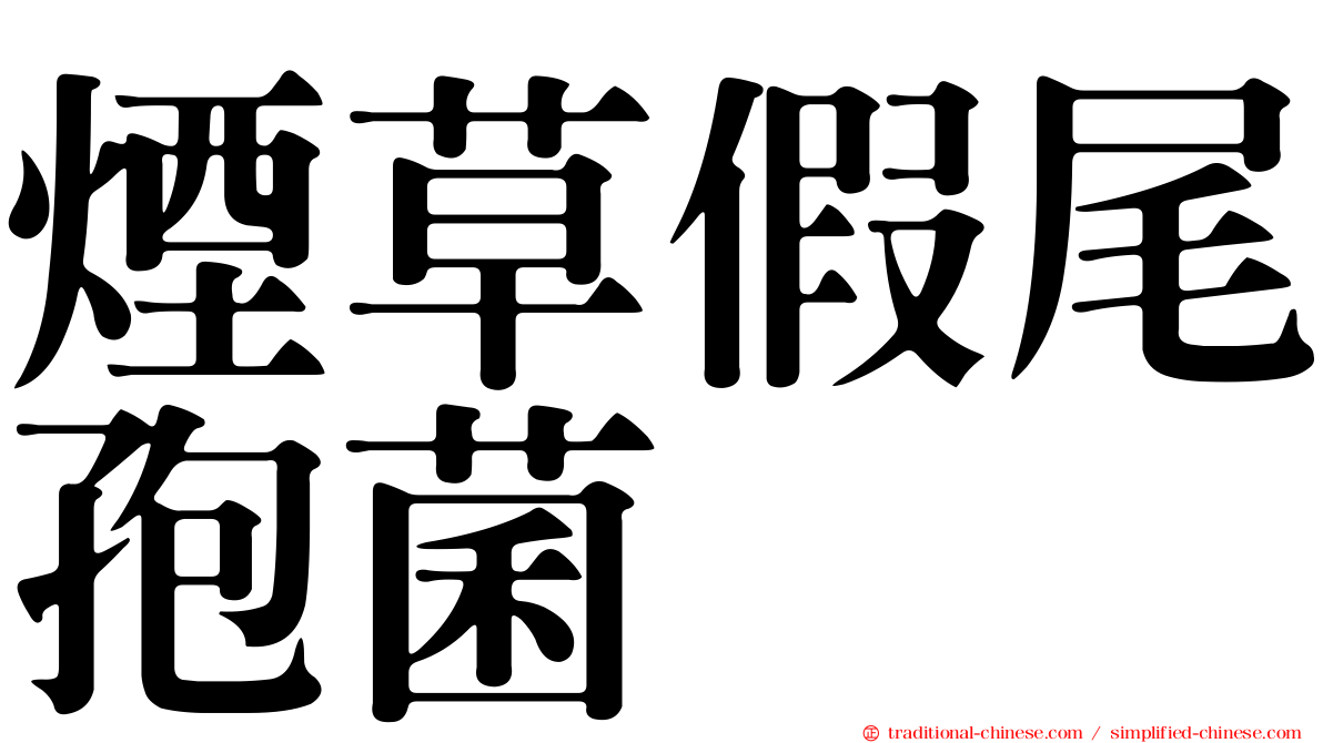 煙草假尾孢菌