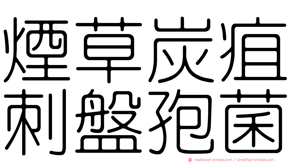 煙草炭疽刺盤孢菌