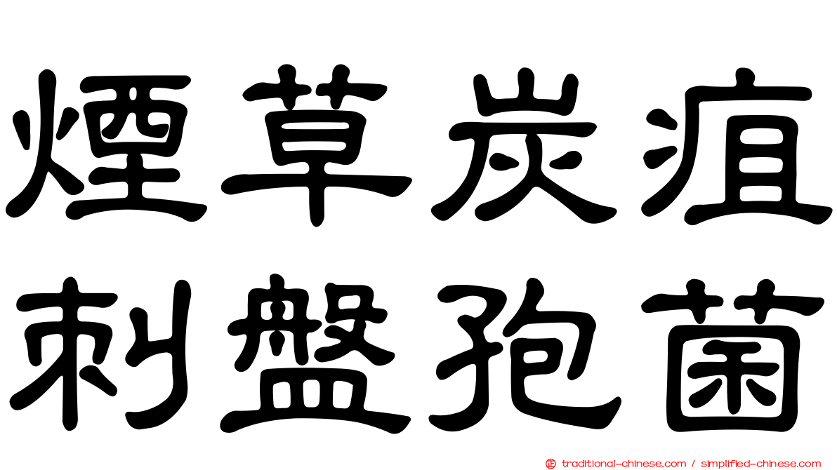 煙草炭疽刺盤孢菌