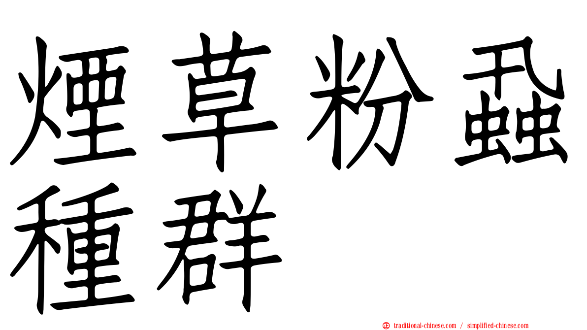 煙草粉蝨種群