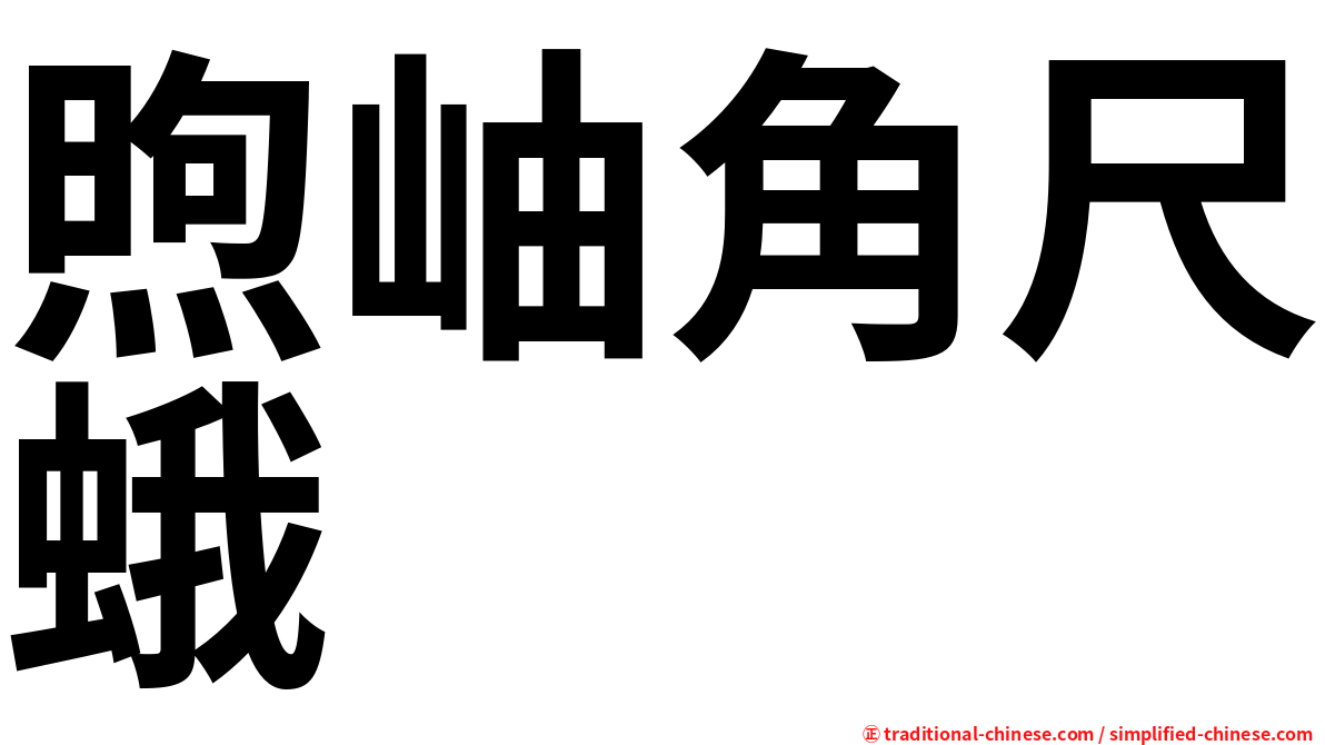 煦岫角尺蛾