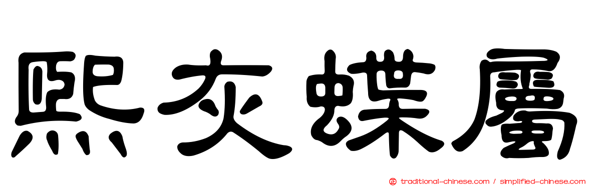 熙灰蝶屬